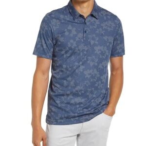 Travis Mathew Hootenanny Floral Polo Golf Shirt size Large